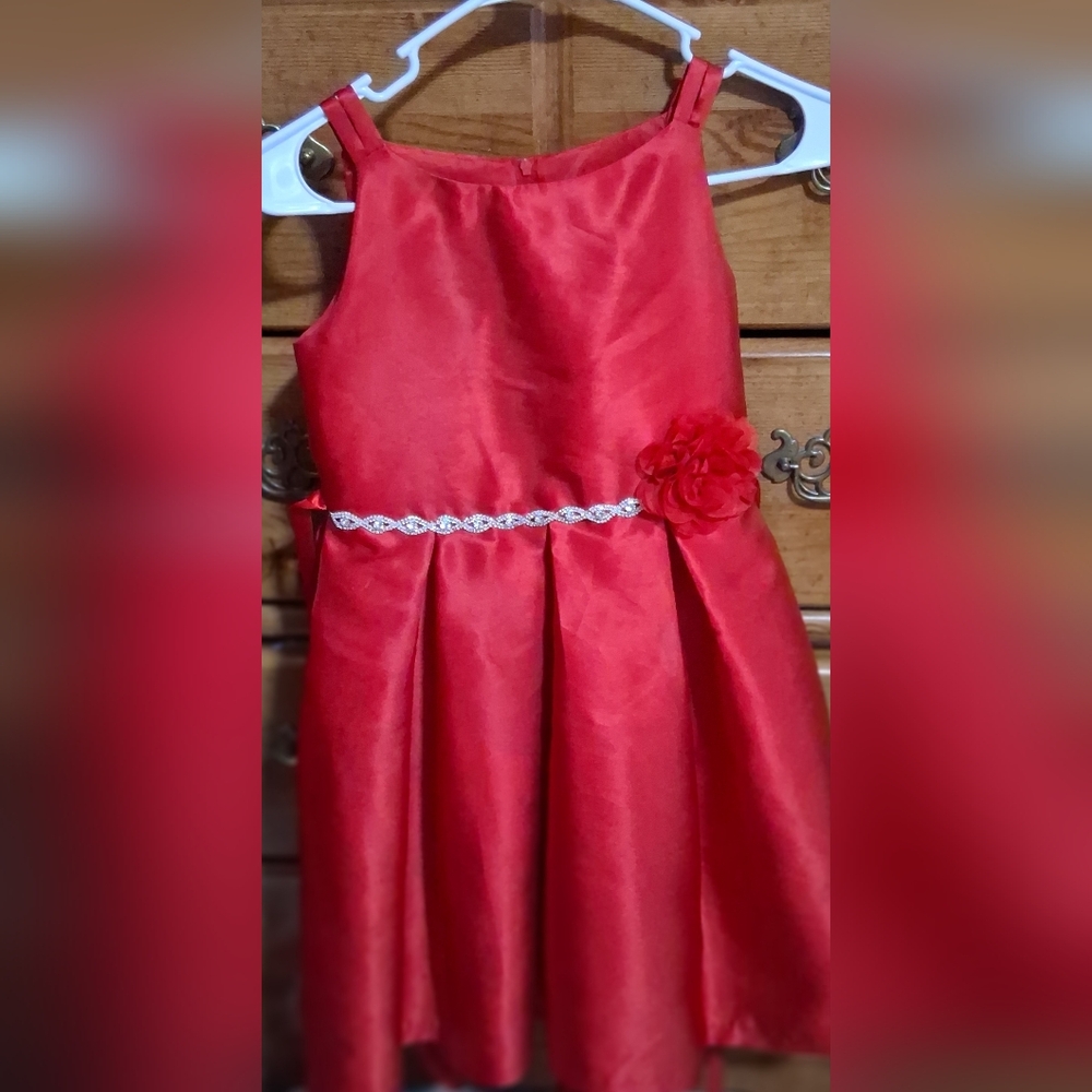 Elegant Red Girls Dress Size 10